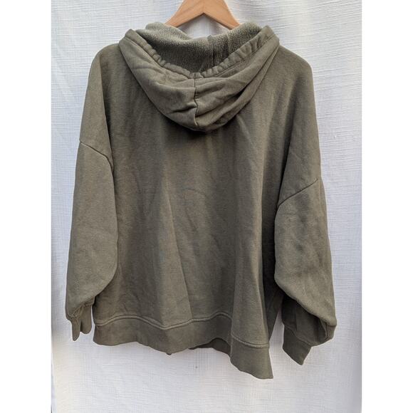 Buckle Bke Women's Fleece Full Zip Hoodie One Size Deep Lichen Green Soft Luxe - Picture 5 of 7